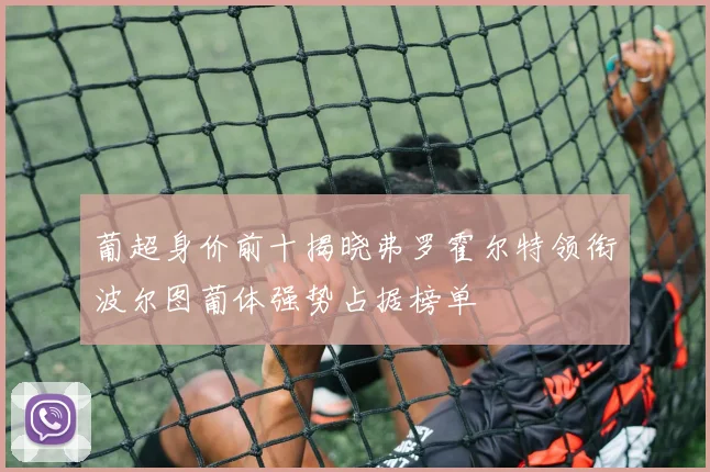 葡超身价前十揭晓弗罗霍尔特领衔波尔图葡体强势占据榜单